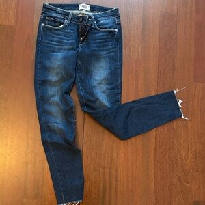 PAIGE Ankle Jeans in Deep Indigo